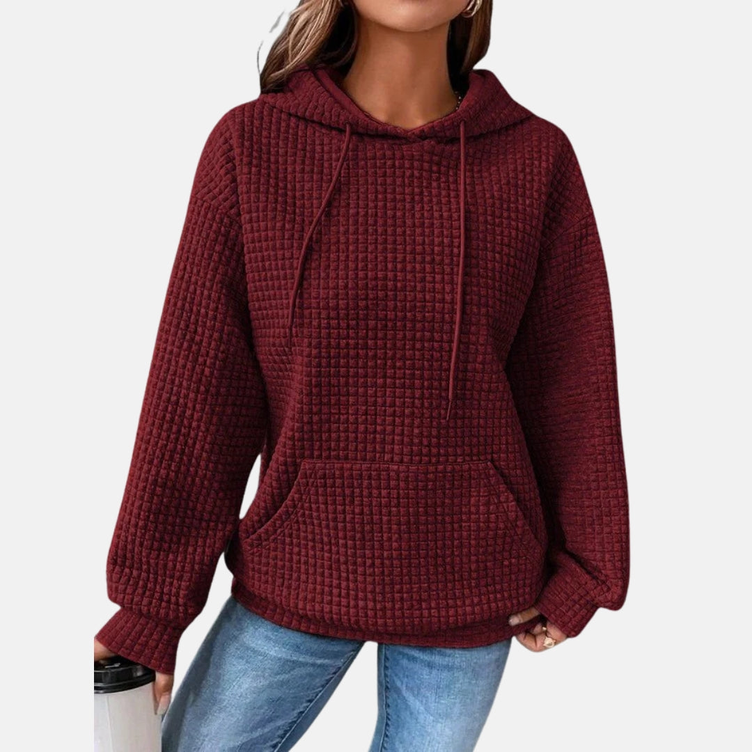 Fleur | Sweat à capuche uni et décontracté