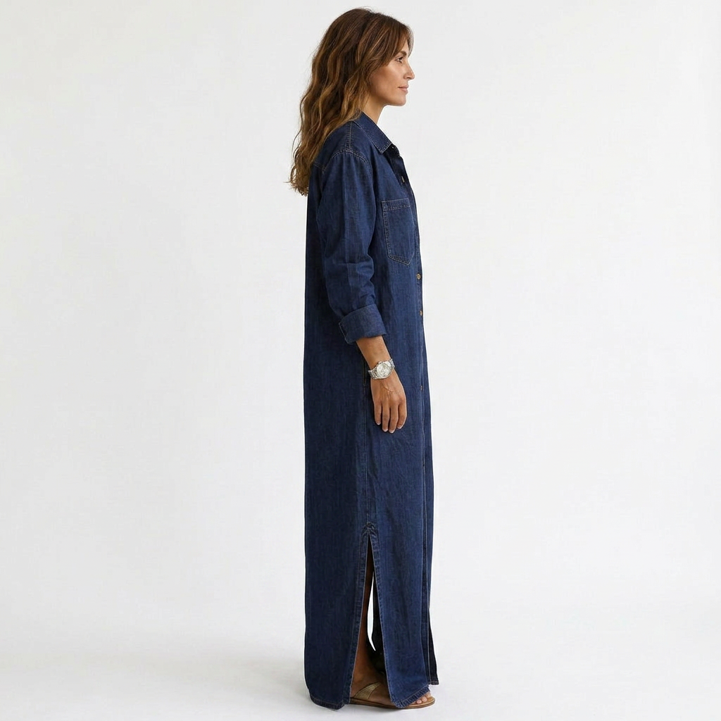 Folquine | Robe longue chemisier